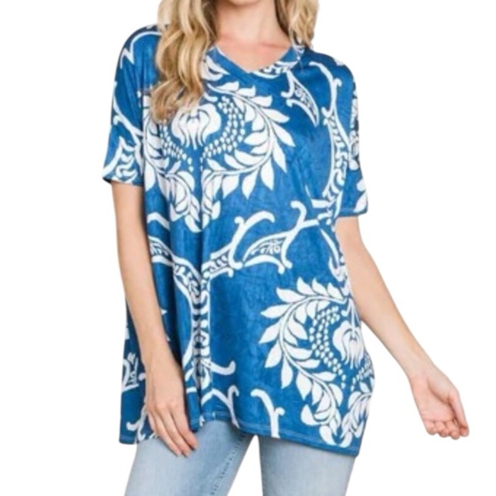 BOMBOM RELAXED V-NECK TUNIC